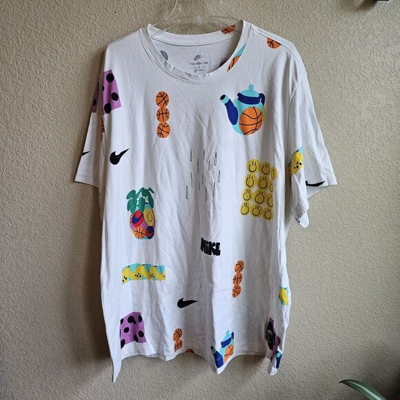 Nike A.I.R. Max 90 Smiley David Bruce Mens Sz 4XL T-Shirt White DQ1014 - Picture 3 of 7